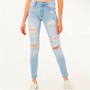 Aeropostale Light Washed, High Waisted Jeans
